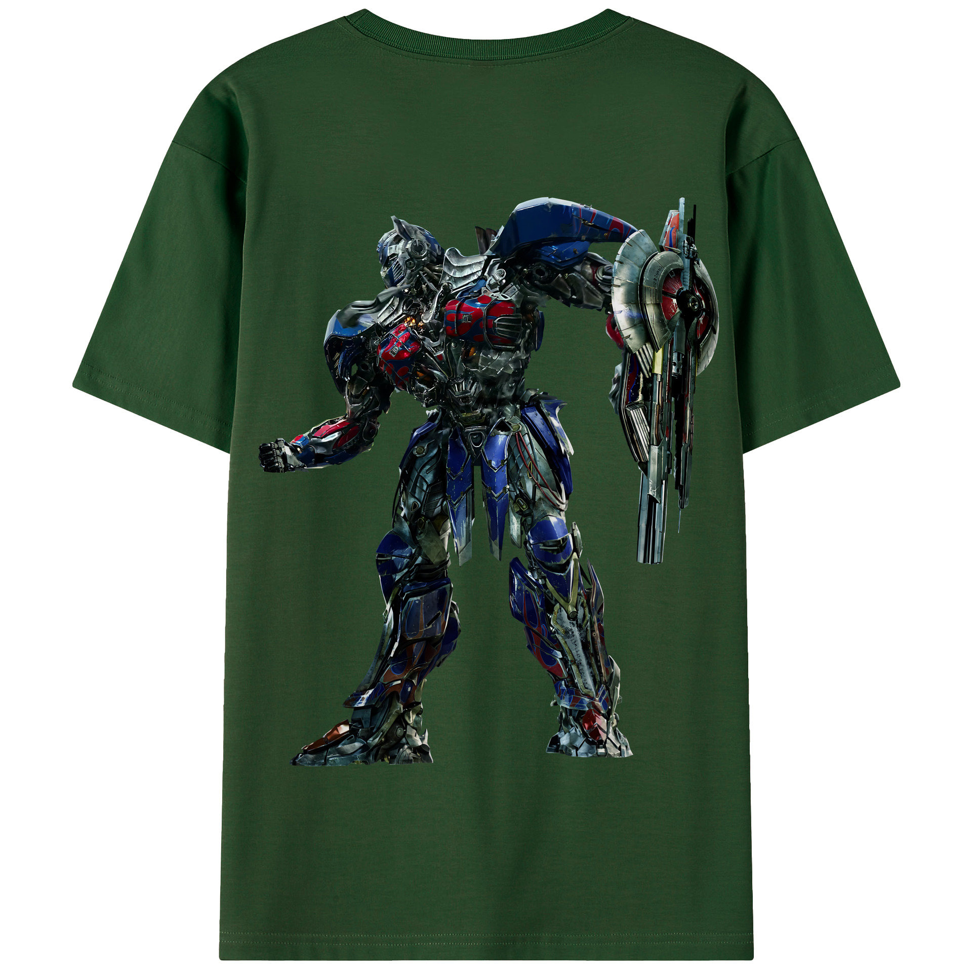 （画像用） Transformers トランスフォーマー 綿100％半袖Tシャツ（背面プリント）
